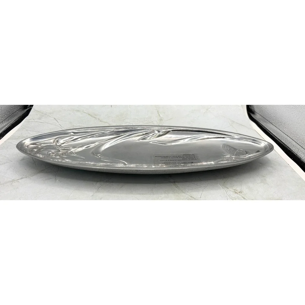 Lenox Aluminum‎ Holloware Butterfly Meadow Serving Bread Tray Platter Serveware